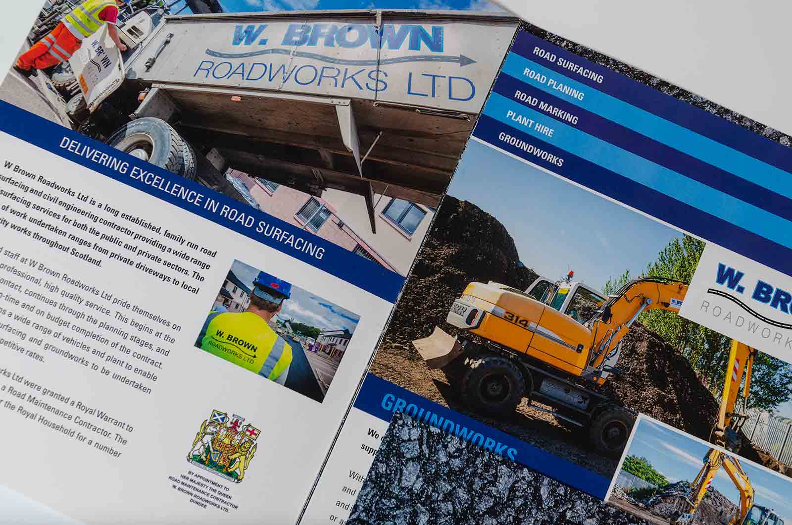 W Brown Roadworks Folder