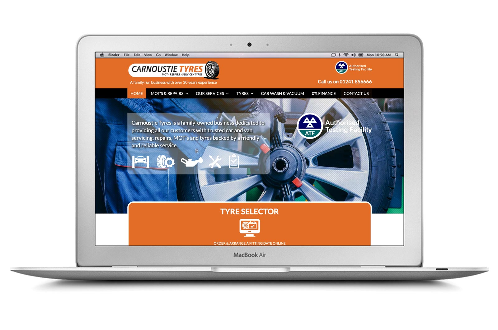Carnoustie Tyres Website